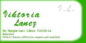 viktoria lancz business card