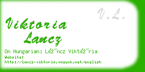 viktoria lancz business card